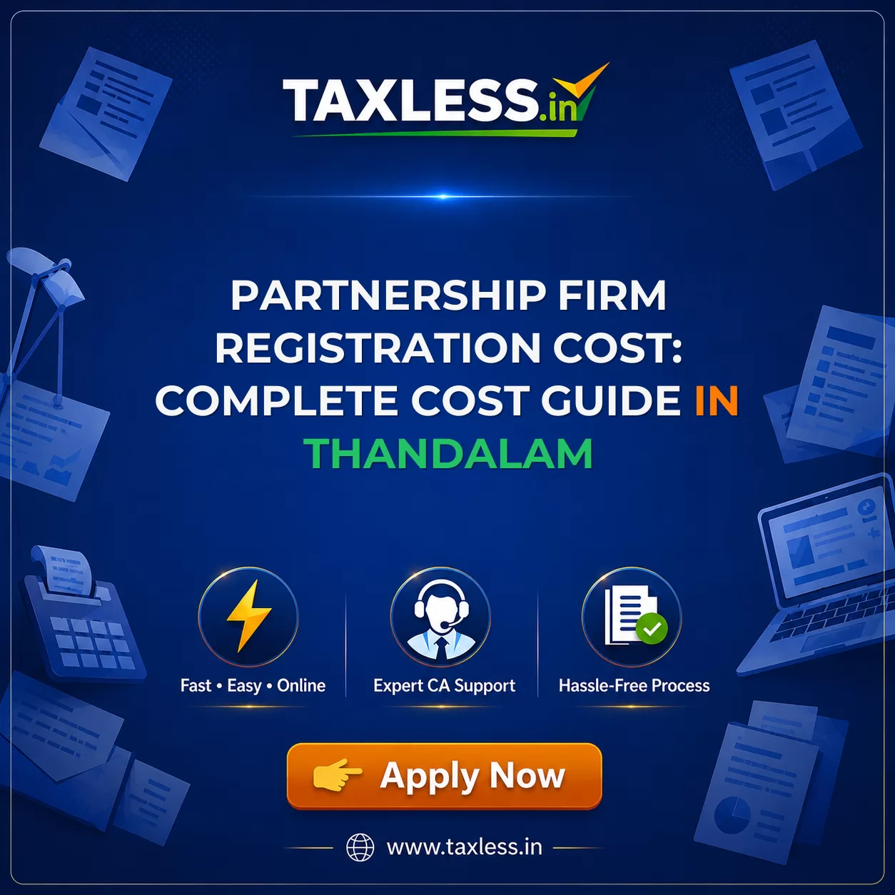 Partnership Firm Registration Cost: Complete Cost Guide in Thandalam