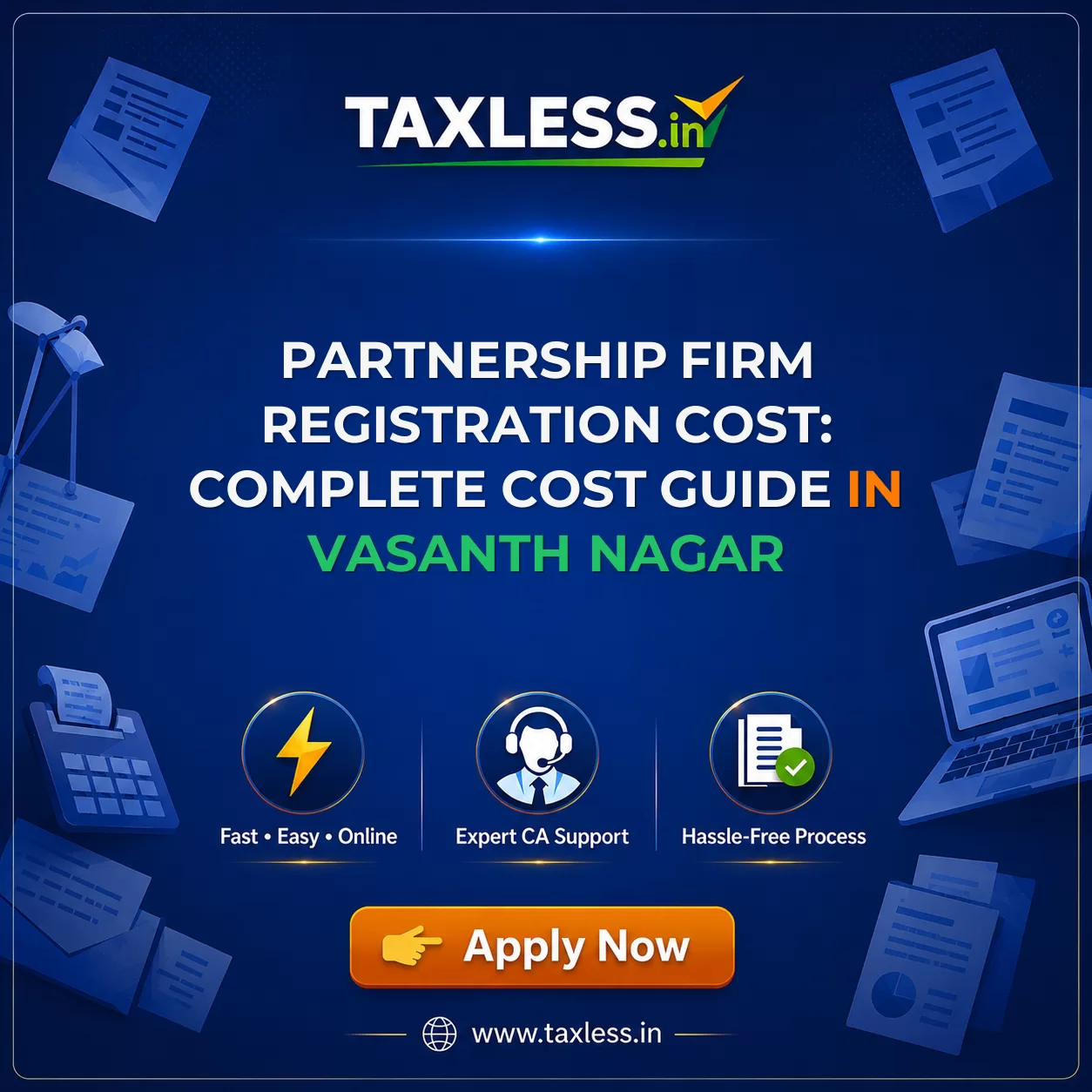 Partnership Firm Registration Cost: Complete Cost Guide in Vasanth Nagar