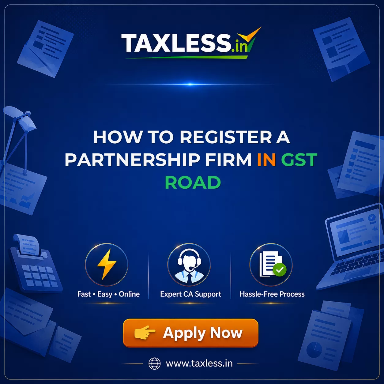How to Register a Partnership Firm in Gst Road