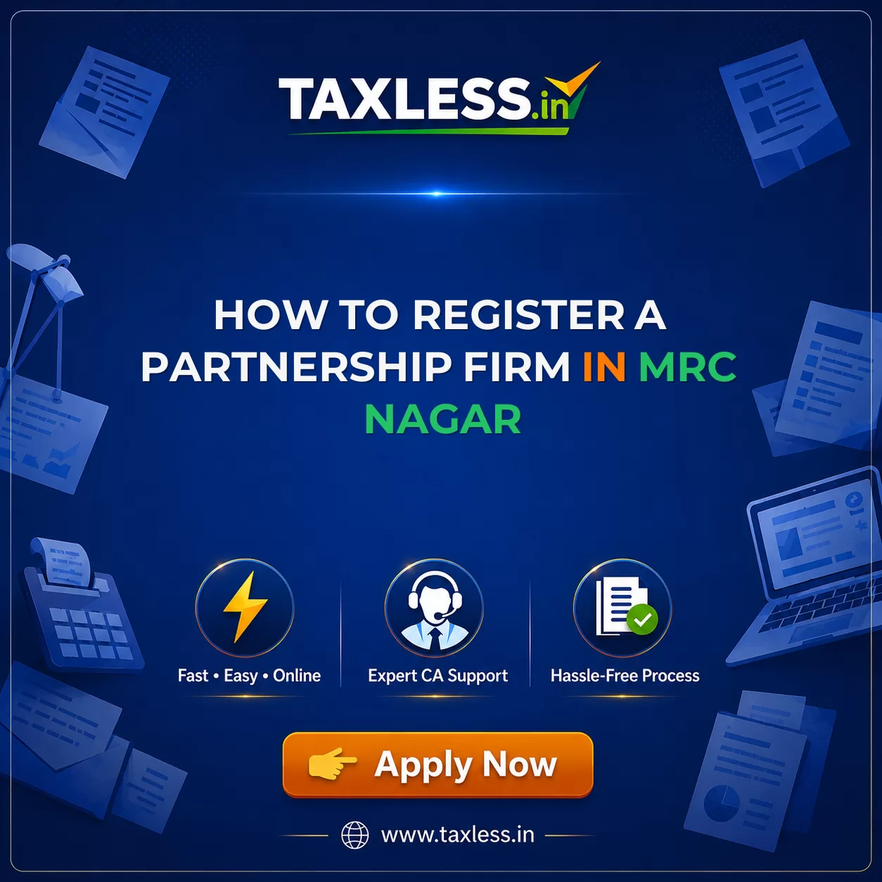 How to Register a Partnership Firm in Mrc Nagar
