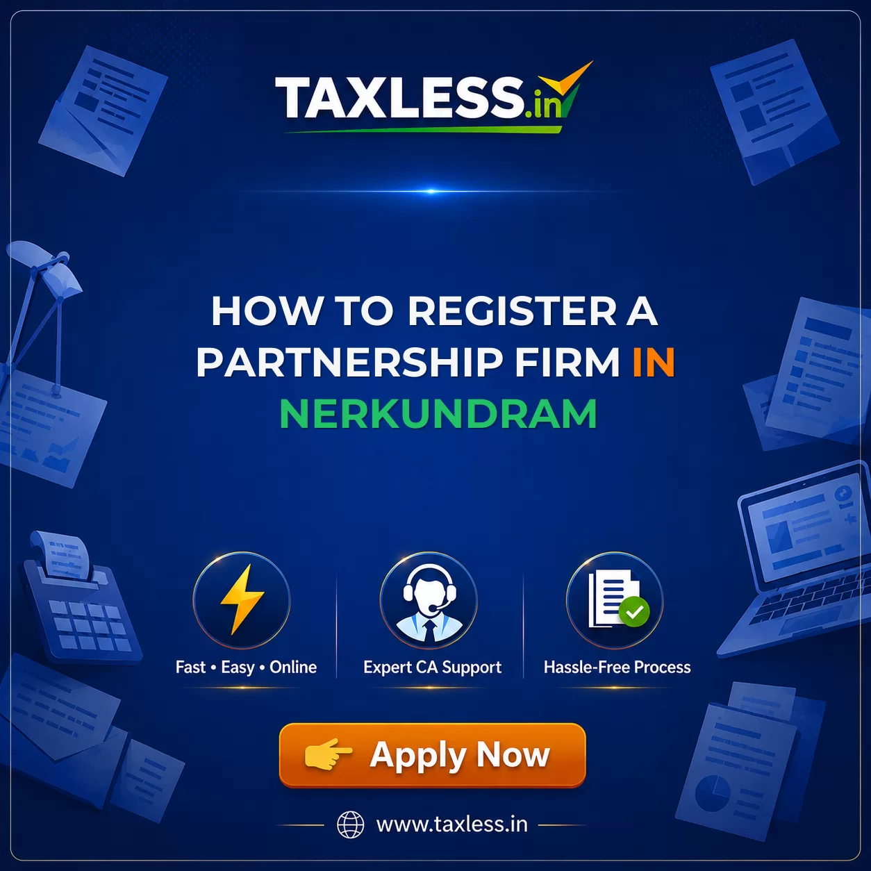 How to Register a Partnership Firm in Nerkundram