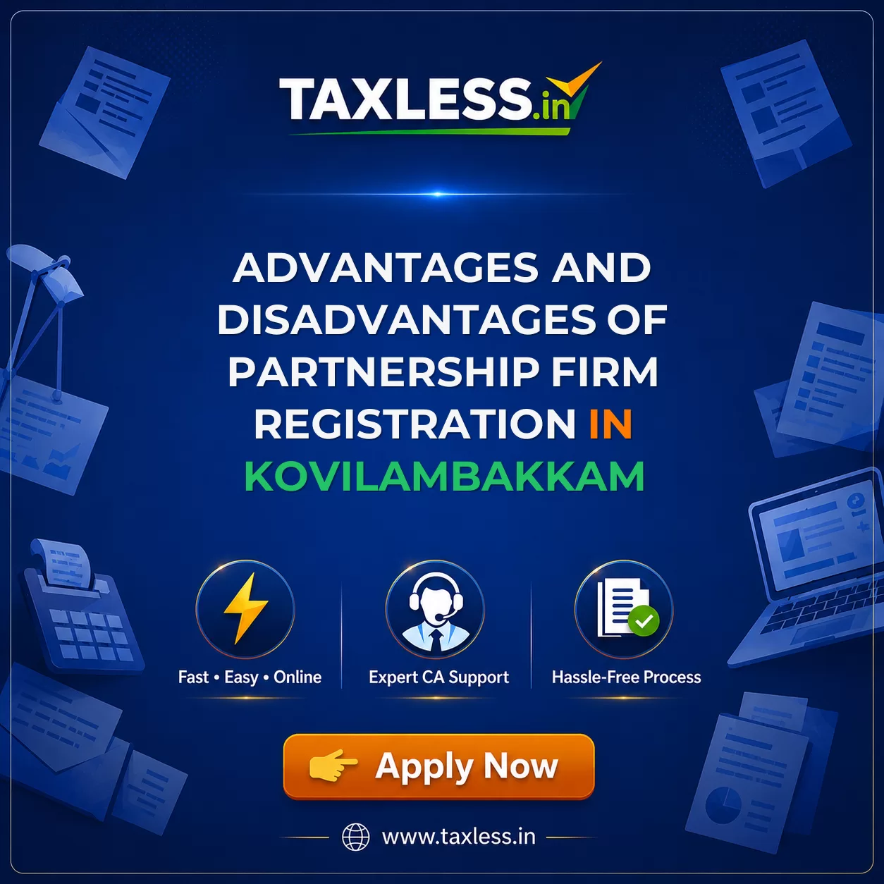 Advantages and Disadvantages of Partnership Firm Registration in Kovilambakkam