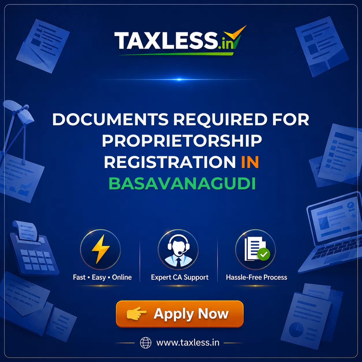 Documents Required for Proprietorship Registration in Basavanagudi