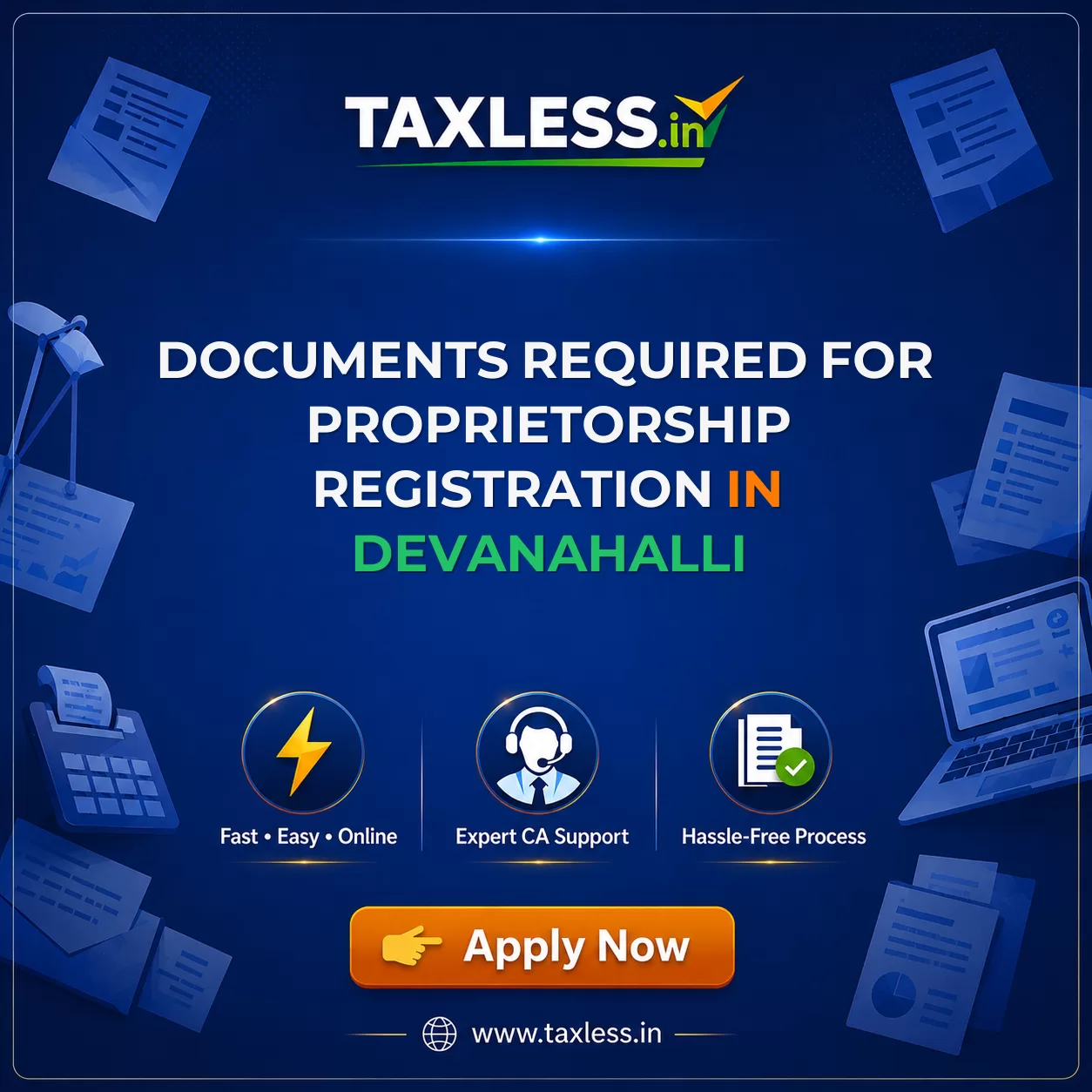 Documents Required for Proprietorship Registration in Devanahalli