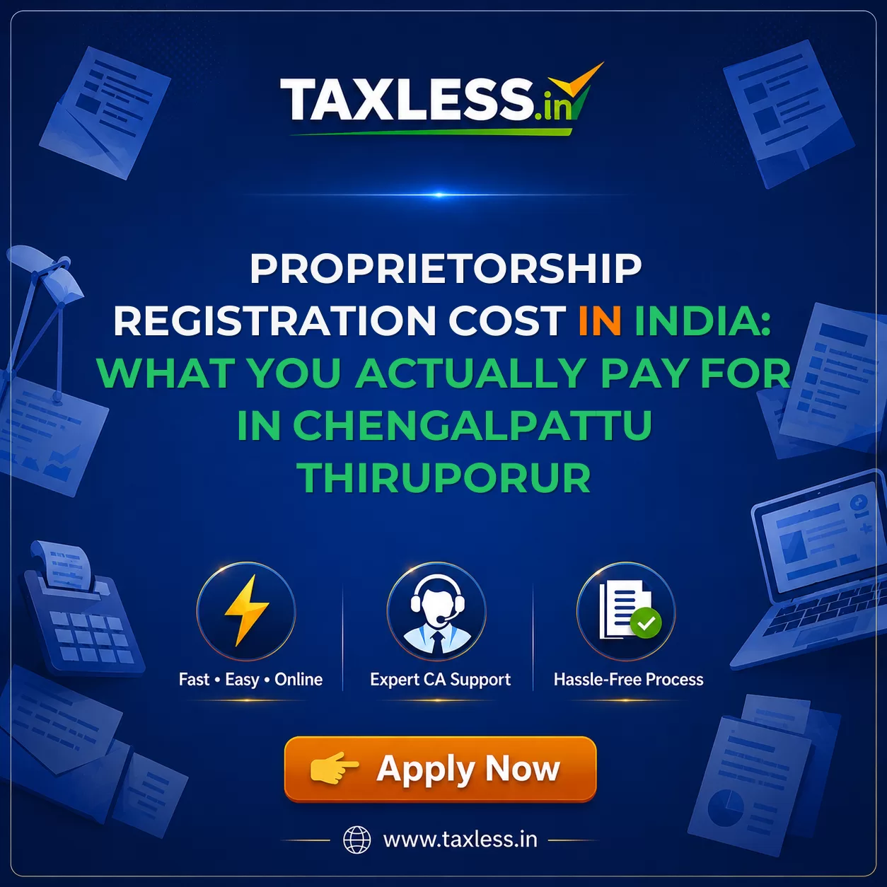 Proprietorship Registration Cost in India: What You Actually Pay For in Chengalpattu Thiruporur