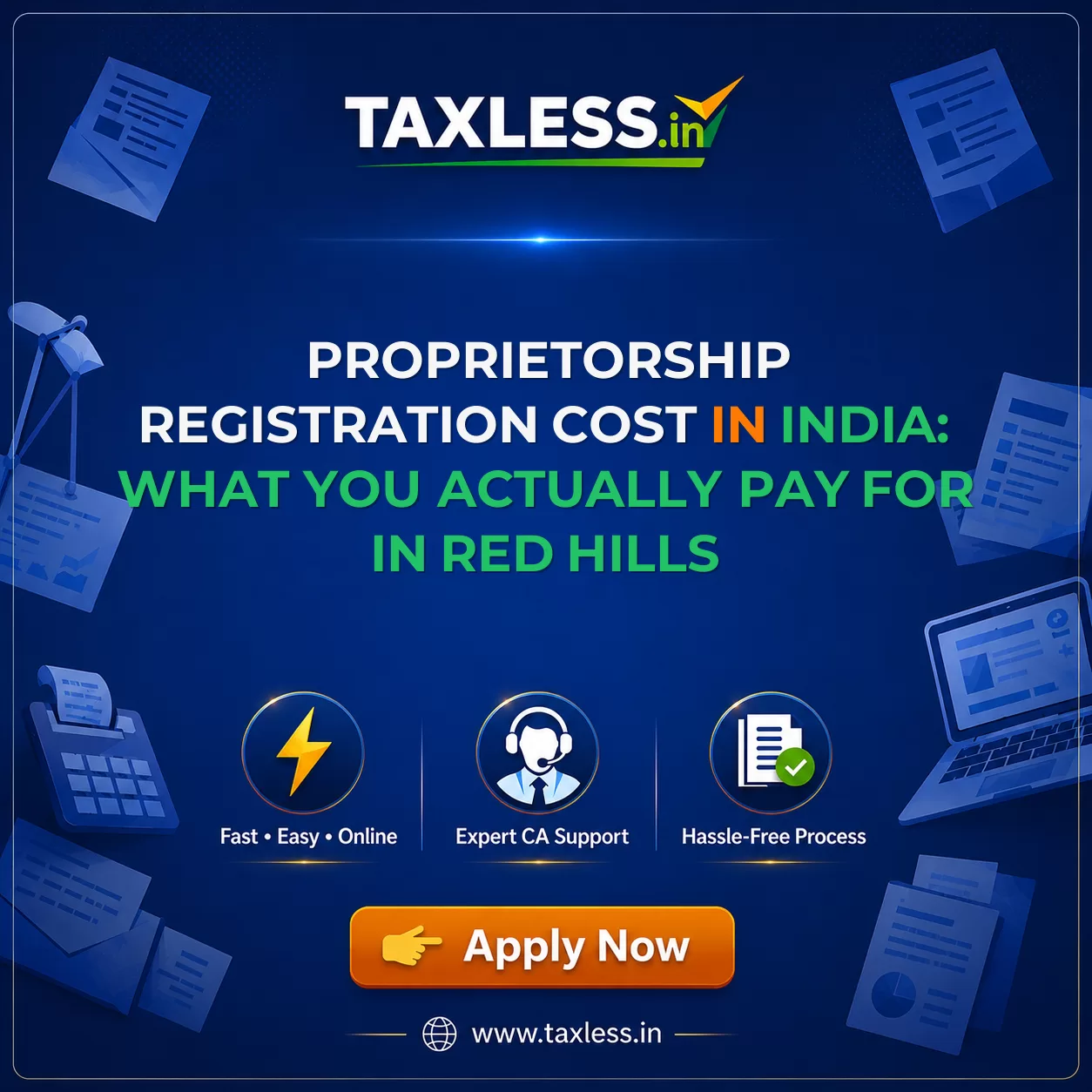 Proprietorship Registration Cost in India: What You Actually Pay For in Red Hills