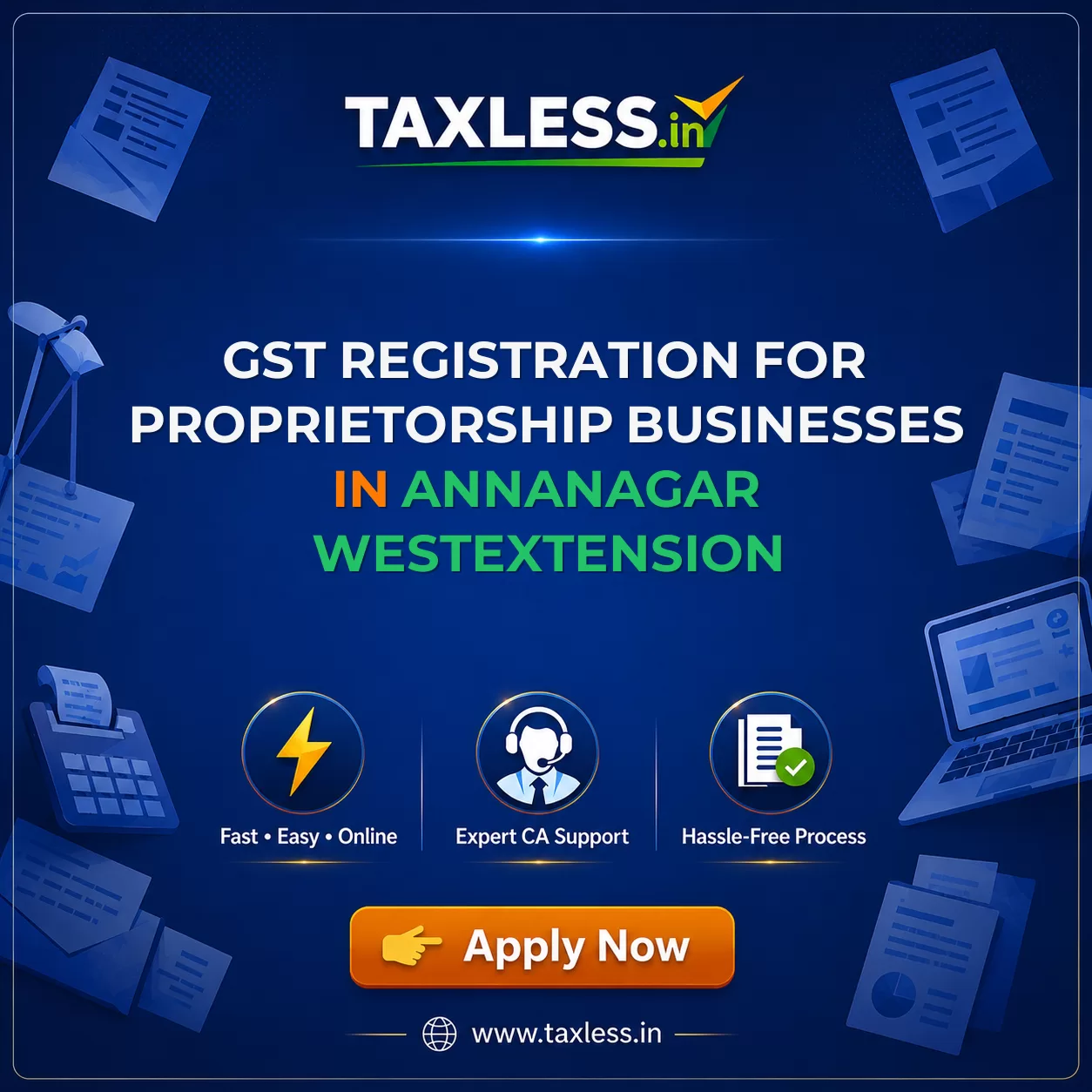 GST Registration for Proprietorship Businesses in Annanagar Westextension