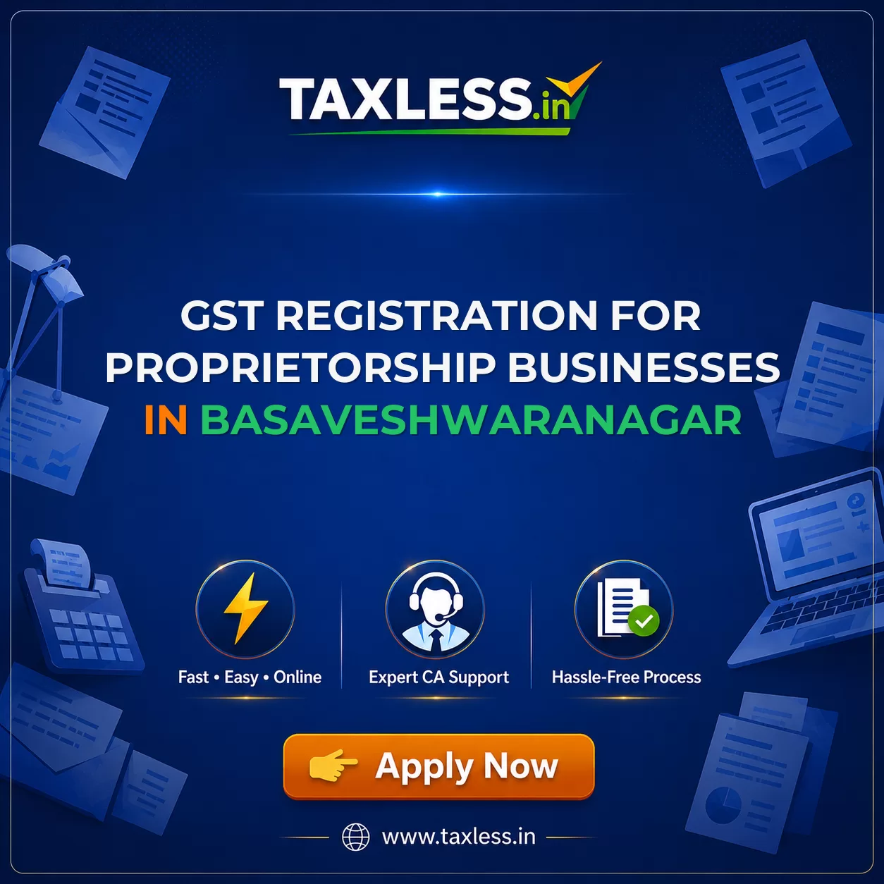 GST Registration for Proprietorship Businesses in Basaveshwaranagar