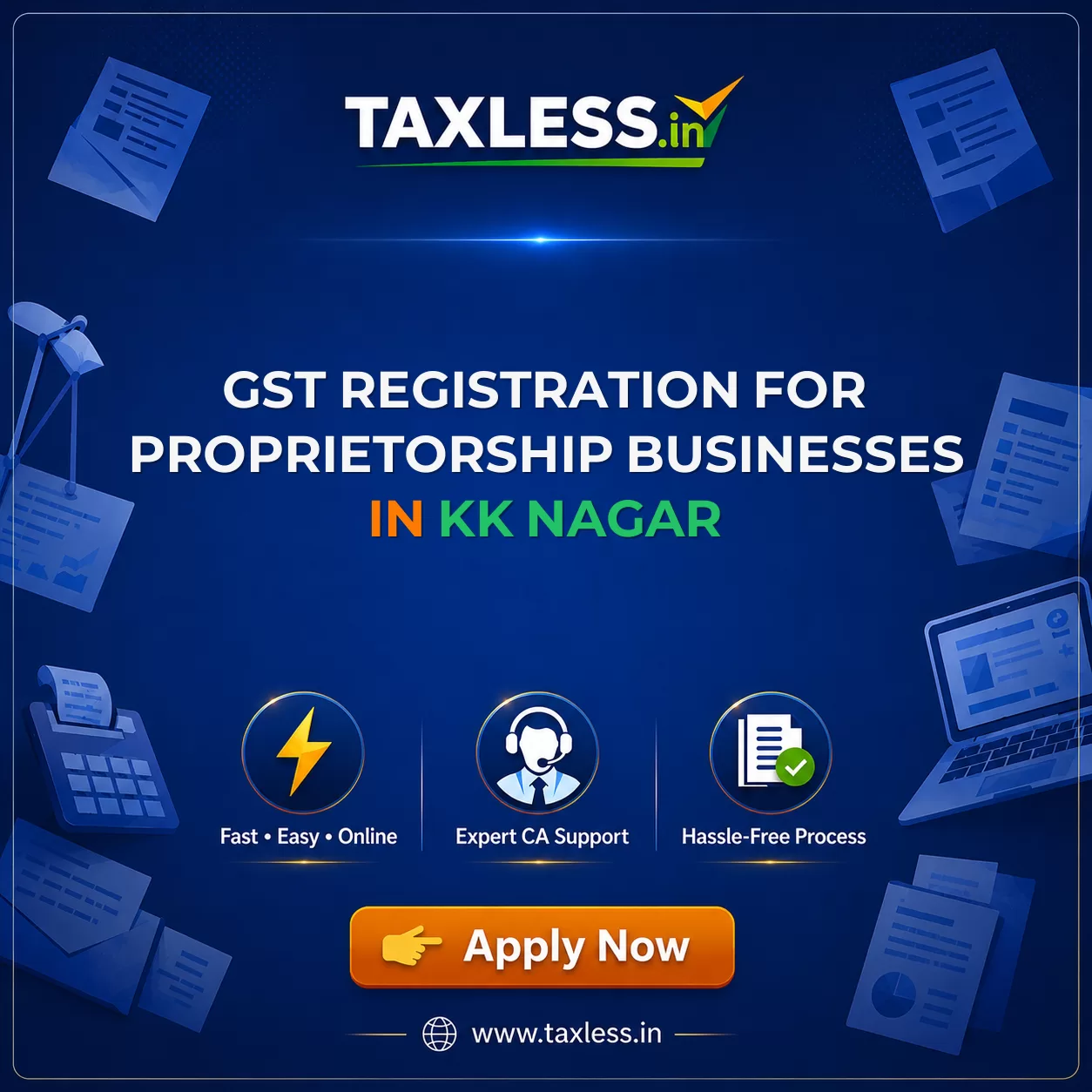 GST Registration for Proprietorship Businesses in Kk Nagar