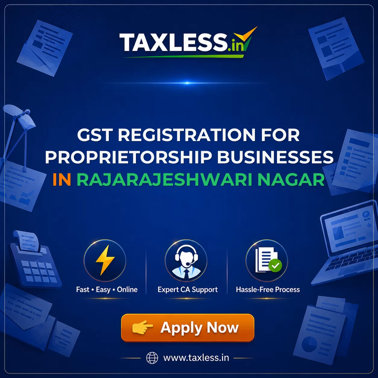 GST Registration for Proprietorship Businesses in Rajarajeshwari Nagar