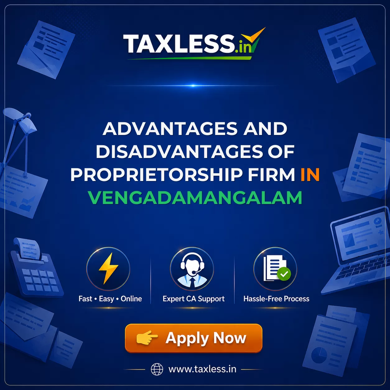 Advantages and Disadvantages of Proprietorship Firm in Vengadamangalam