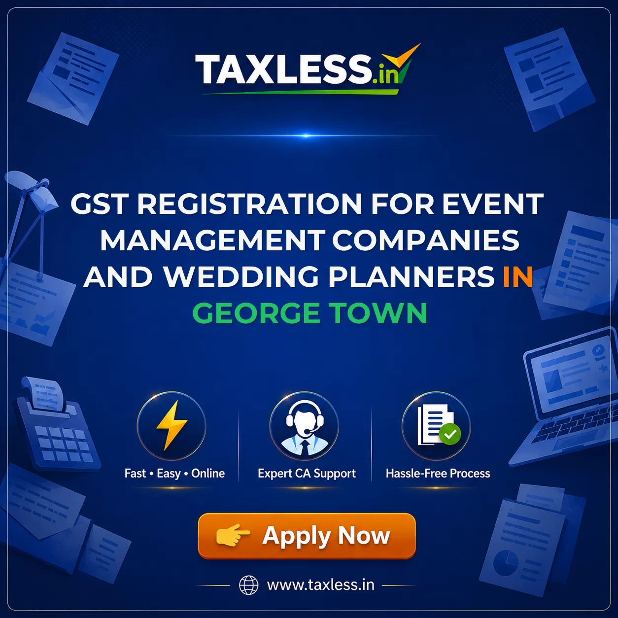 GST Registration for Event Management Companies and Wedding Planners in George Town