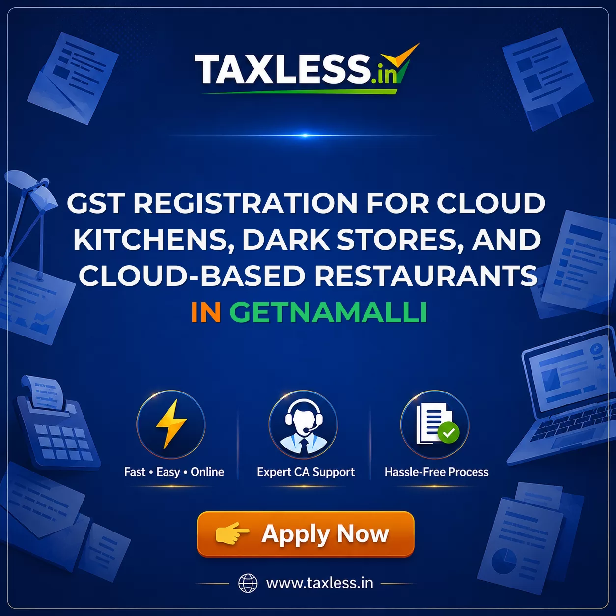 GST Registration for Cloud Kitchens, Dark Stores, and Cloud-Based Restaurants in Getnamalli