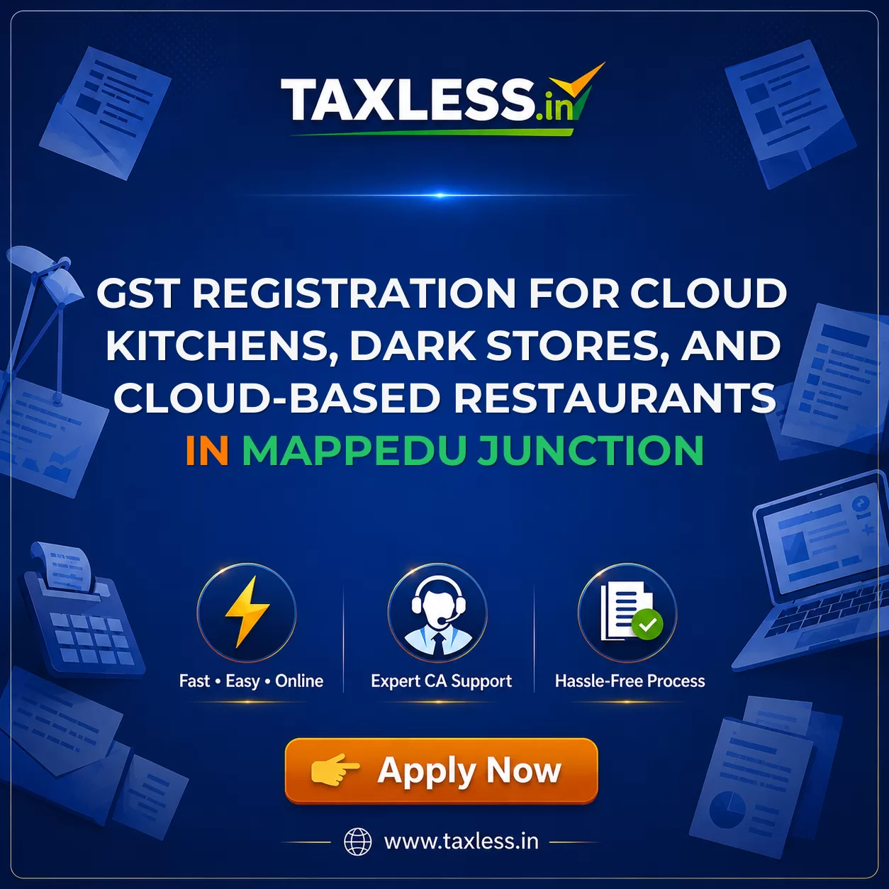 GST Registration for Cloud Kitchens, Dark Stores, and Cloud-Based Restaurants in Mappedu Junction