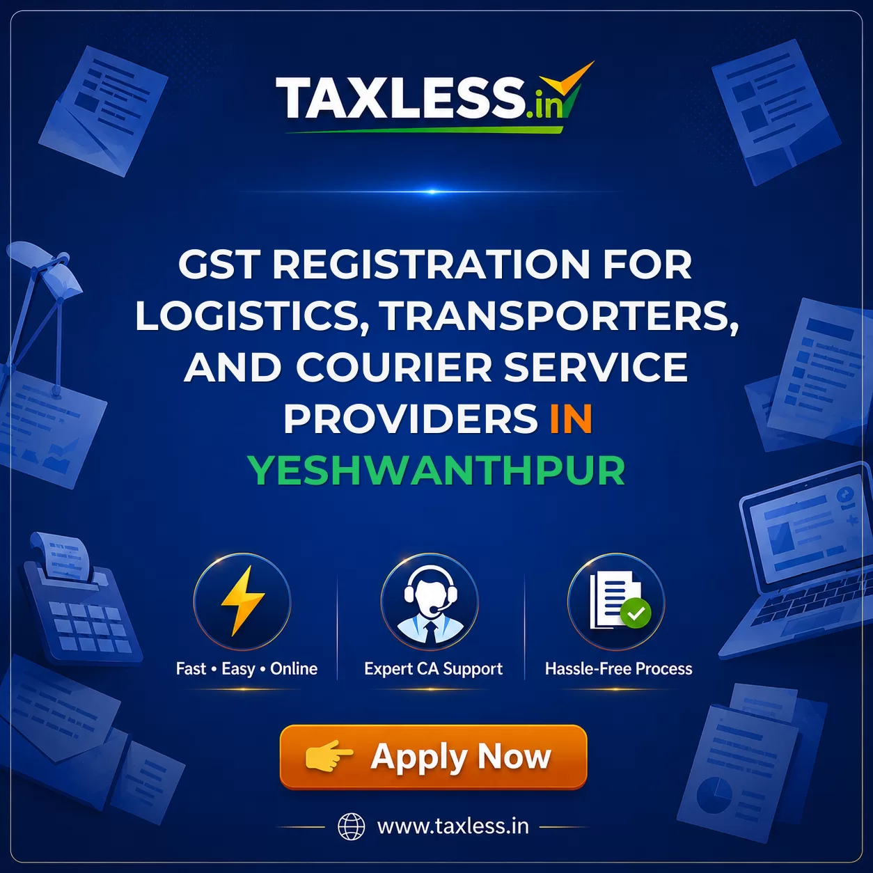 GST Registration for Logistics, Transporters, and Courier Service Providers in Yeshwanthpur