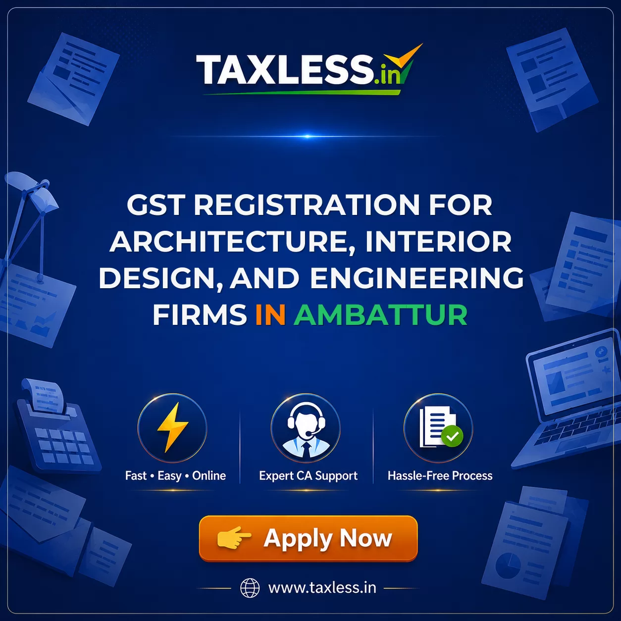 GST Registration for Architecture, Interior Design, and Engineering Firms in Ambattur