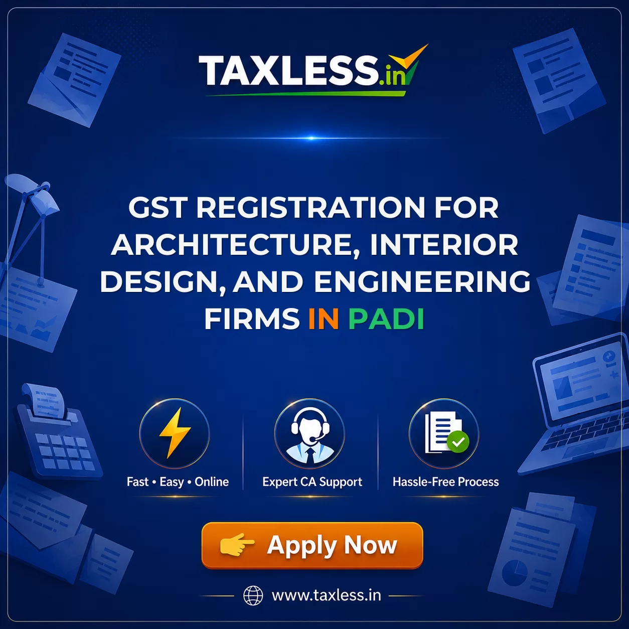 GST Registration for Architecture, Interior Design, and Engineering Firms in Padi