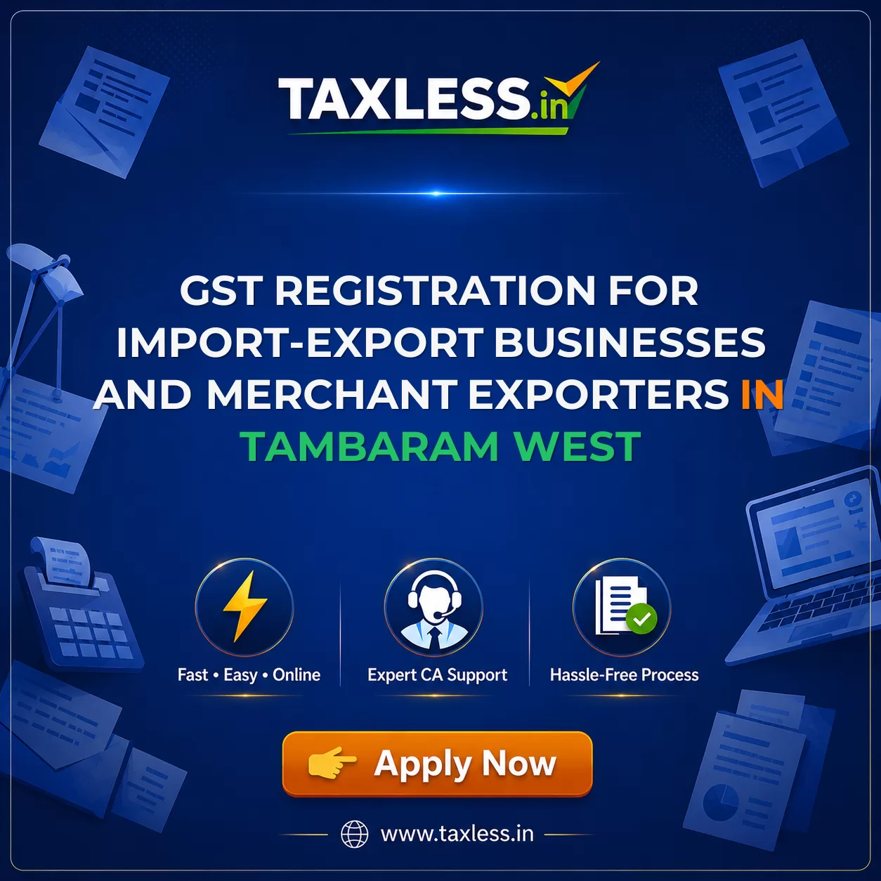 GST Registration for Import-Export Businesses and Merchant Exporters in Tambaram West
