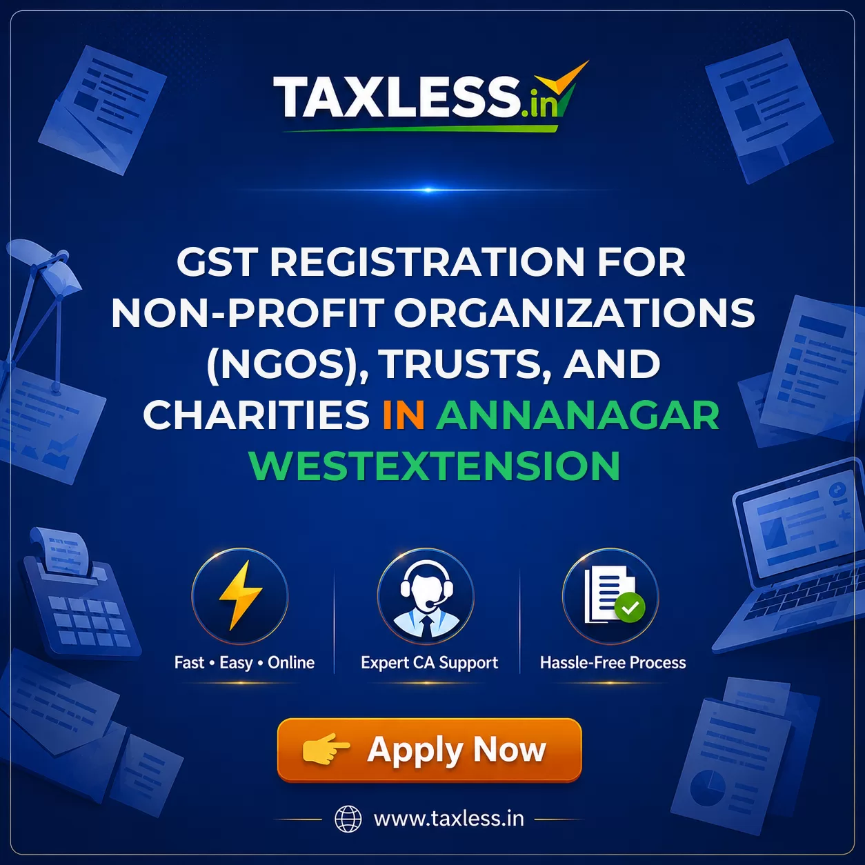 GST Registration for Non-Profit Organizations (NGOs), Trusts, and Charities in Annanagar Westextension