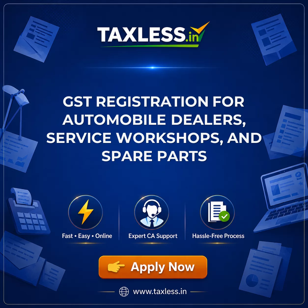 GST Registration for Automobile Dealers, Service Workshops, and Spare Parts