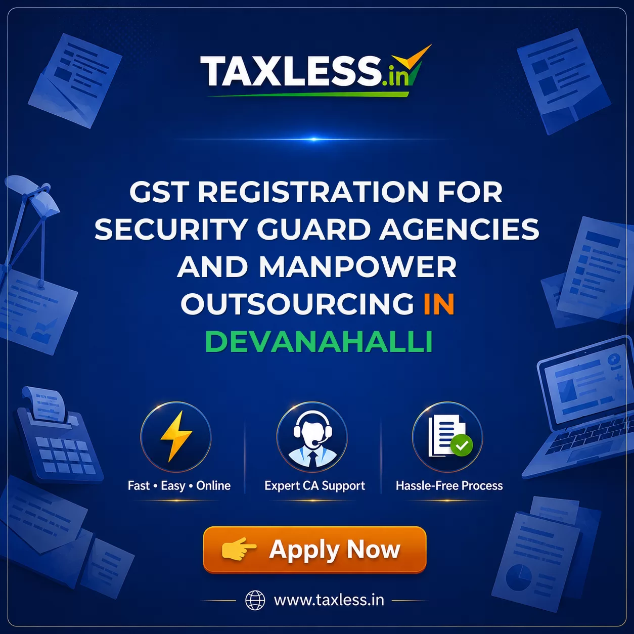GST Registration for Security Guard Agencies and Manpower Outsourcing in Devanahalli