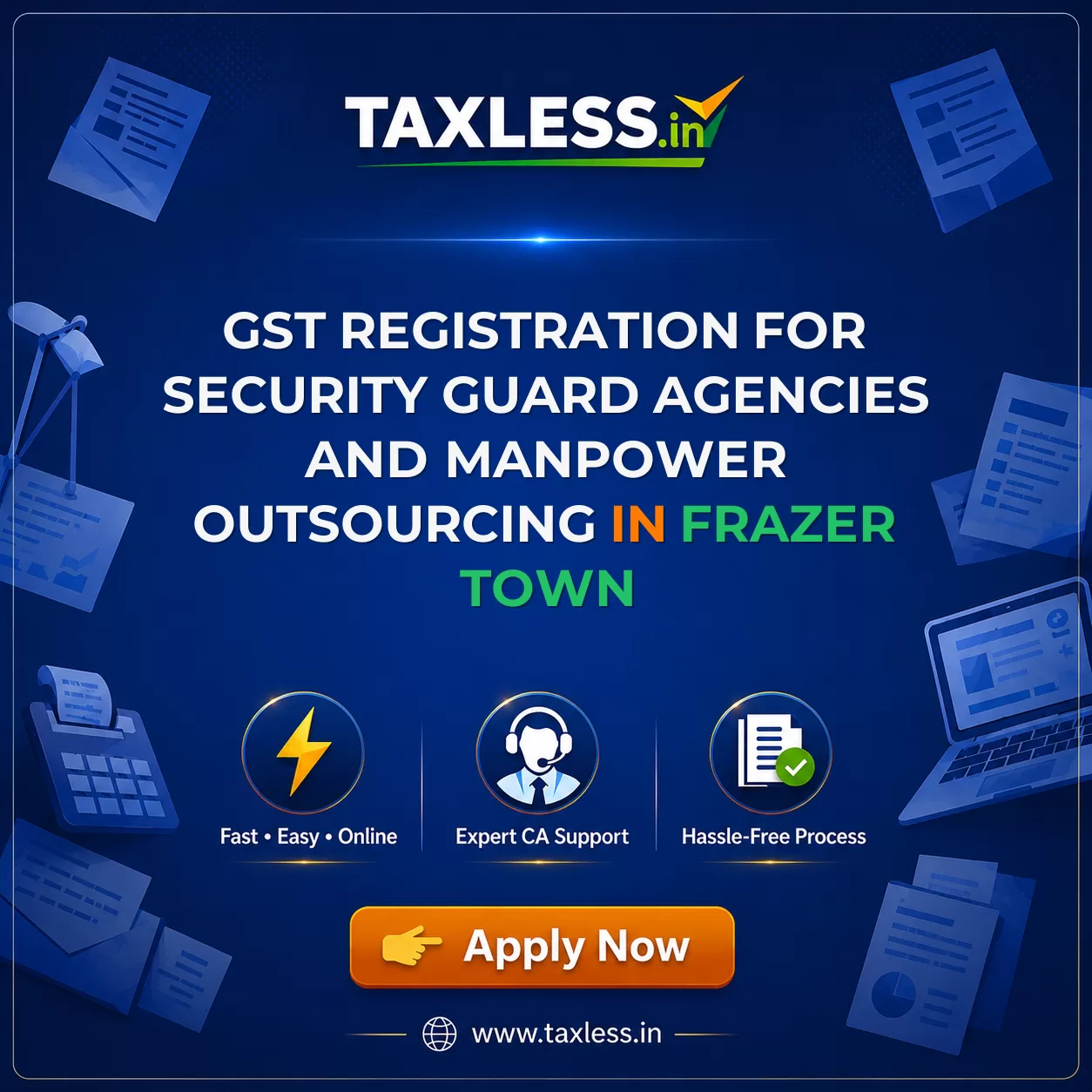GST Registration for Security Guard Agencies and Manpower Outsourcing in Frazer Town