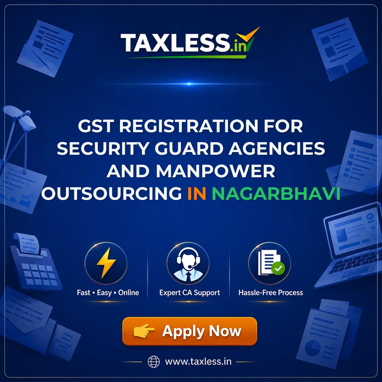 GST Registration for Security Guard Agencies and Manpower Outsourcing in Nagarbhavi