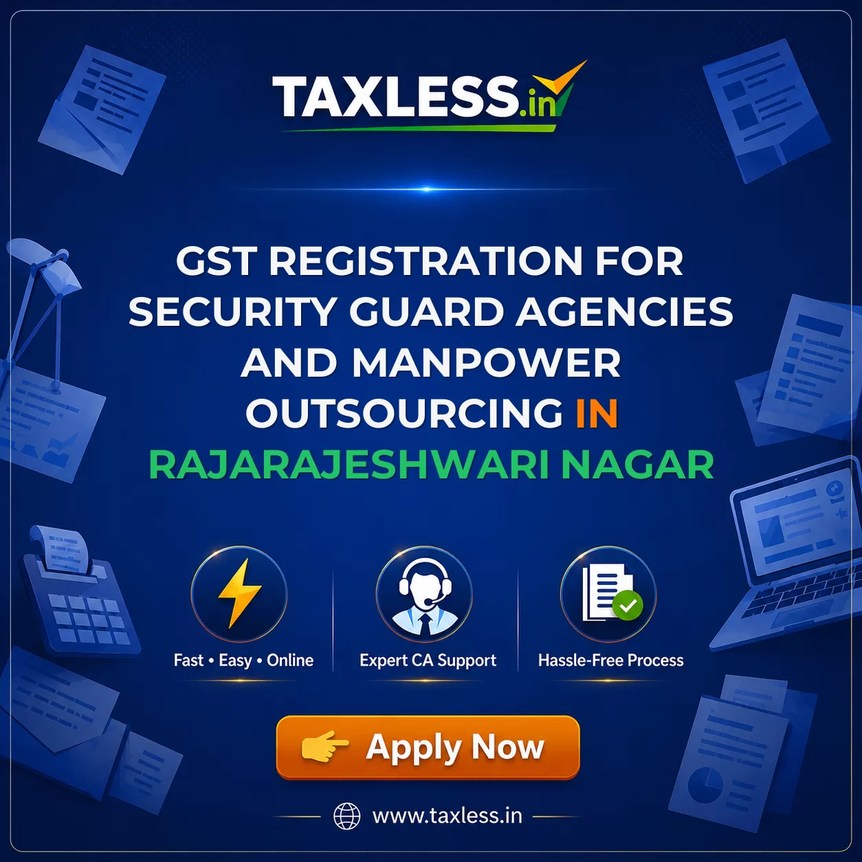 GST Registration for Security Guard Agencies and Manpower Outsourcing in Rajarajeshwari Nagar