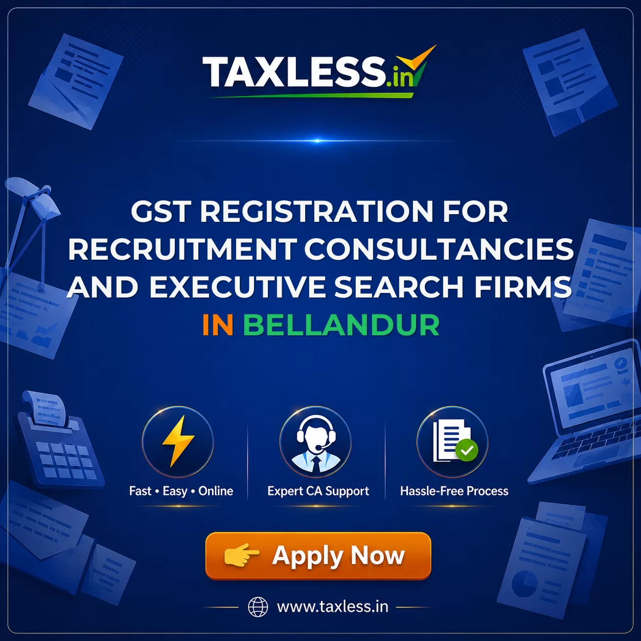 GST Registration for Recruitment Consultancies and Executive Search Firms in Bellandur