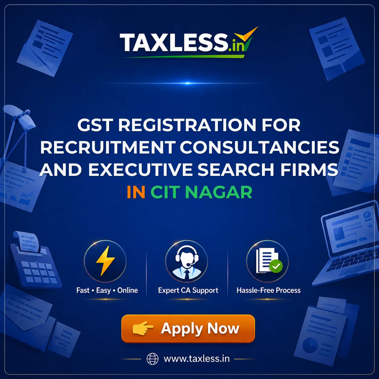 GST Registration for Recruitment Consultancies and Executive Search Firms in Cit Nagar