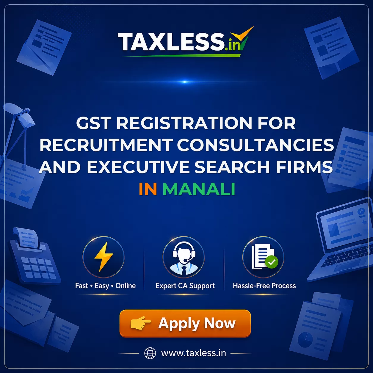 GST Registration for Recruitment Consultancies and Executive Search Firms in Manali