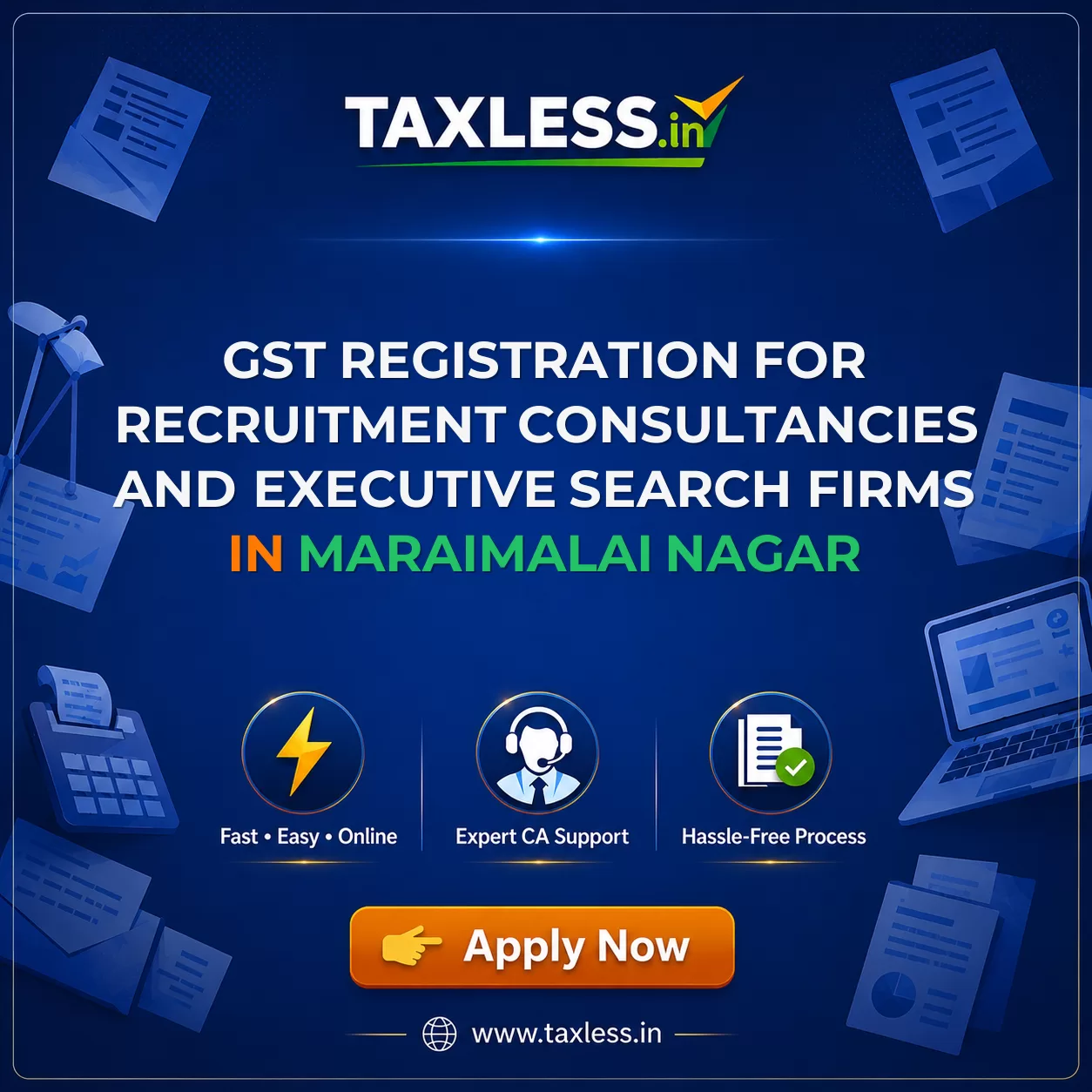 GST Registration for Recruitment Consultancies and Executive Search Firms in Maraimalai Nagar