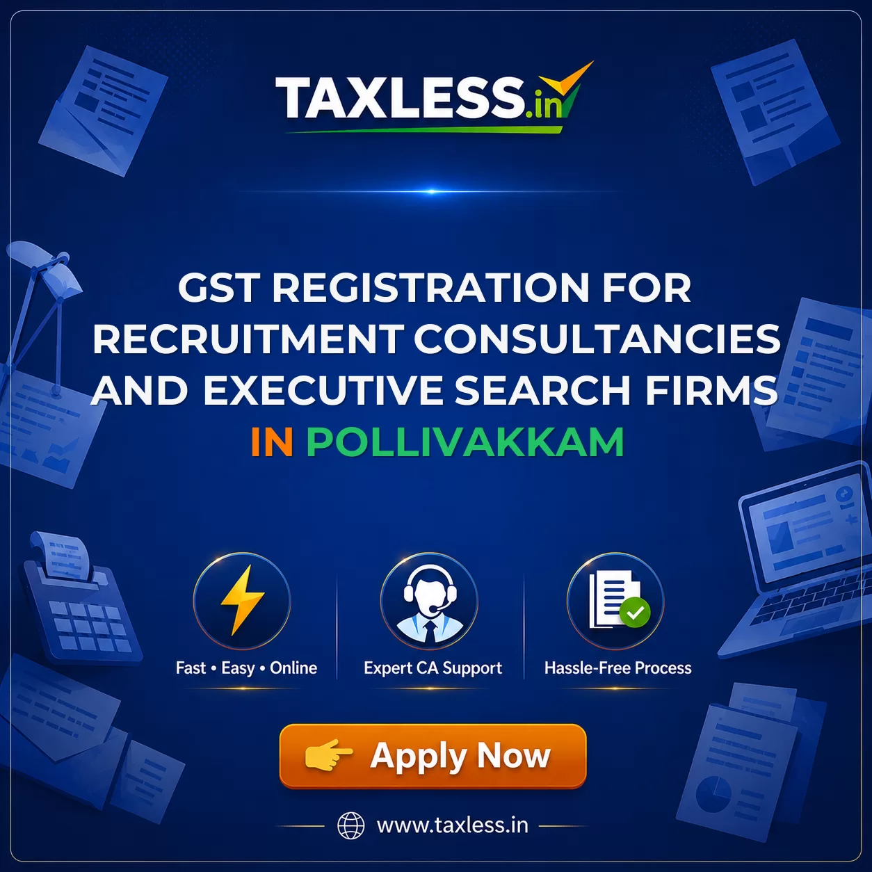GST Registration for Recruitment Consultancies and Executive Search Firms in Pollivakkam