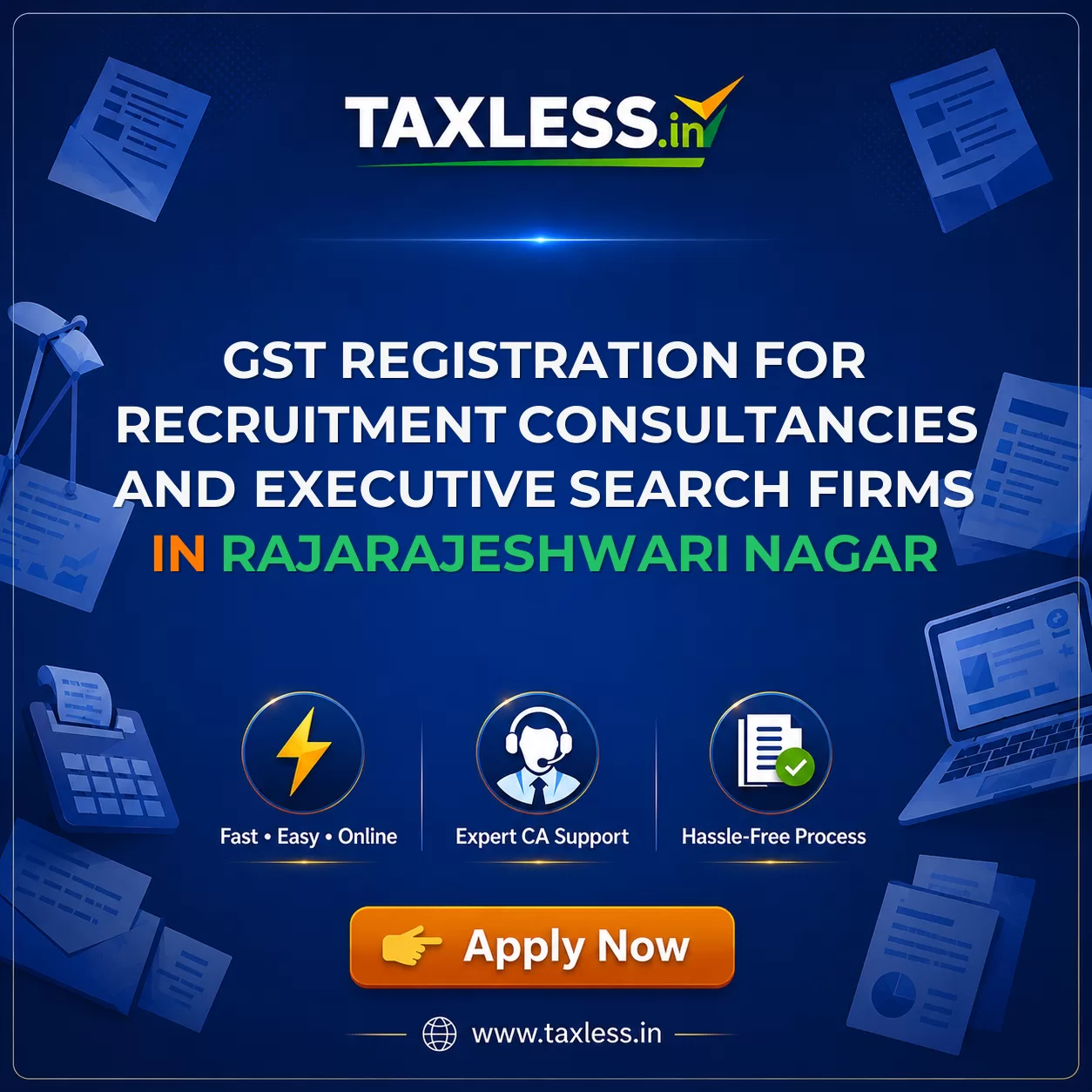 GST Registration for Recruitment Consultancies and Executive Search Firms in Rajarajeshwari Nagar