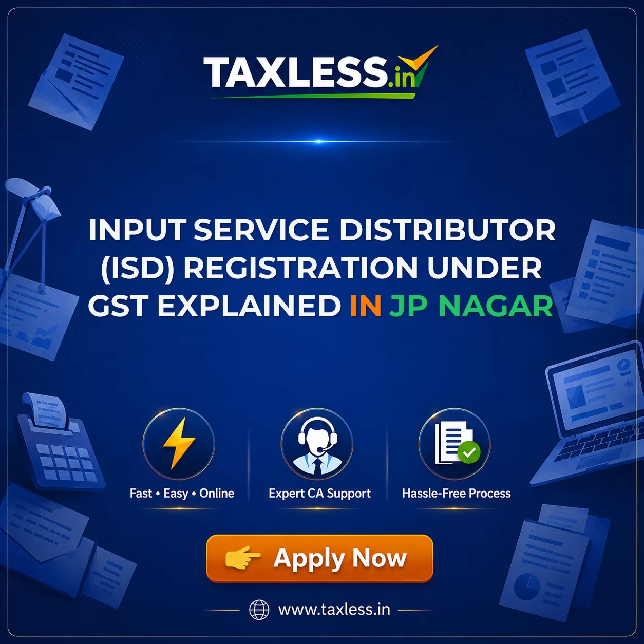 Input Service Distributor (ISD) Registration Under GST Explained in Jp Nagar