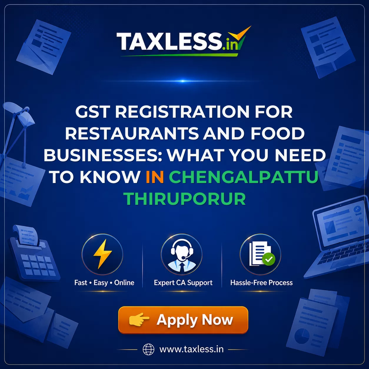 GST Registration for Restaurants and Food Businesses: What You Need to Know in Chengalpattu Thiruporur