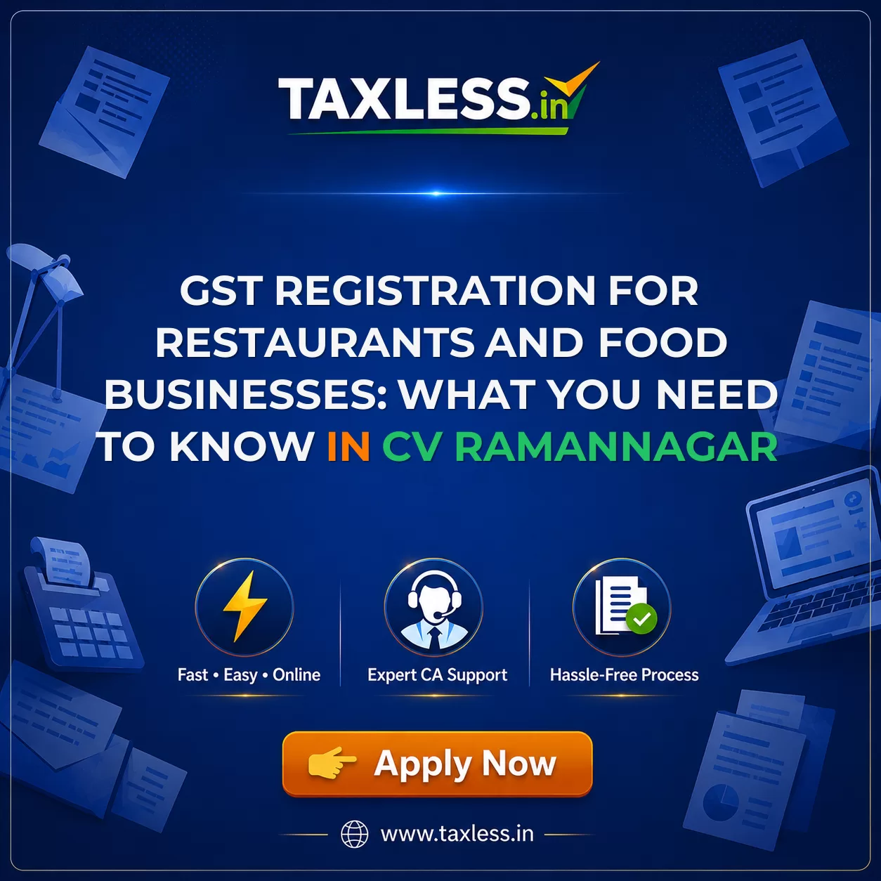 GST Registration for Restaurants and Food Businesses: What You Need to Know in Cv Ramannagar
