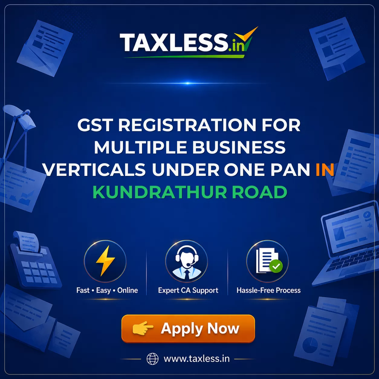 GST Registration for Multiple Business Verticals Under One PAN in Kundrathur Road