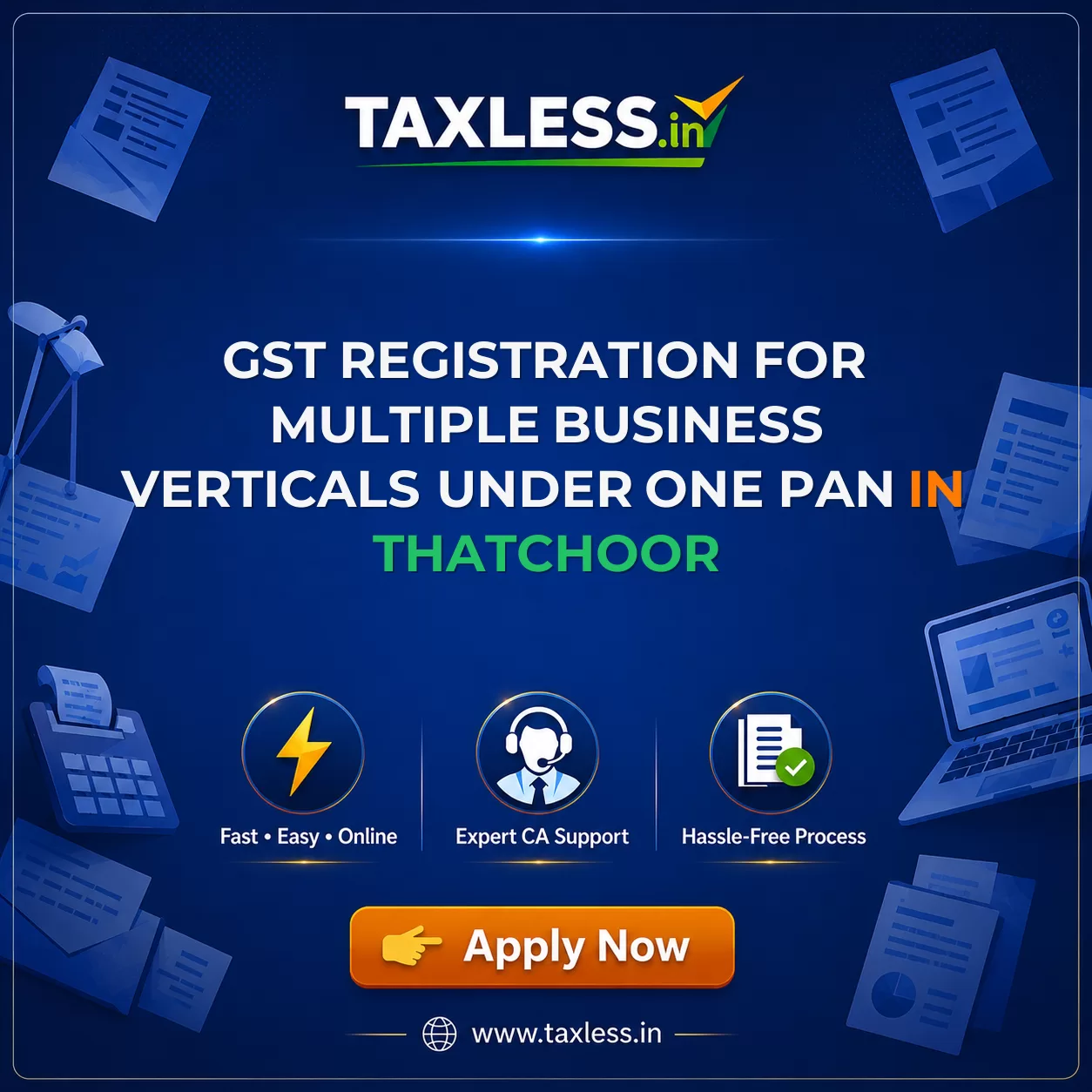 GST Registration for Multiple Business Verticals Under One PAN in Thatchoor