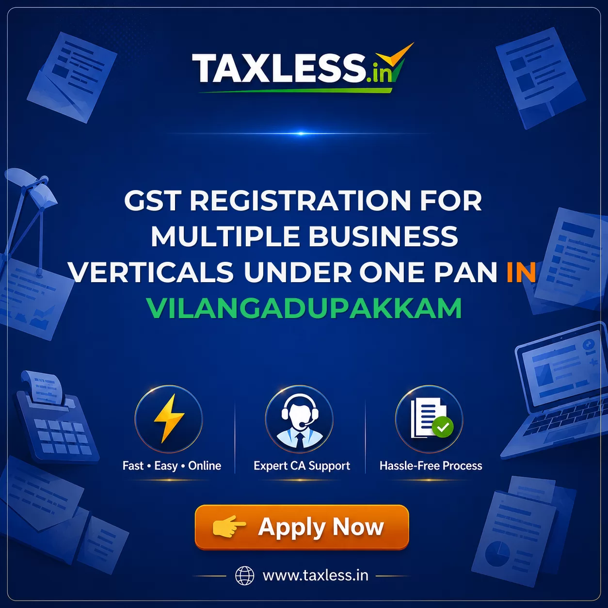 GST Registration for Multiple Business Verticals Under One PAN in Vilangadupakkam
