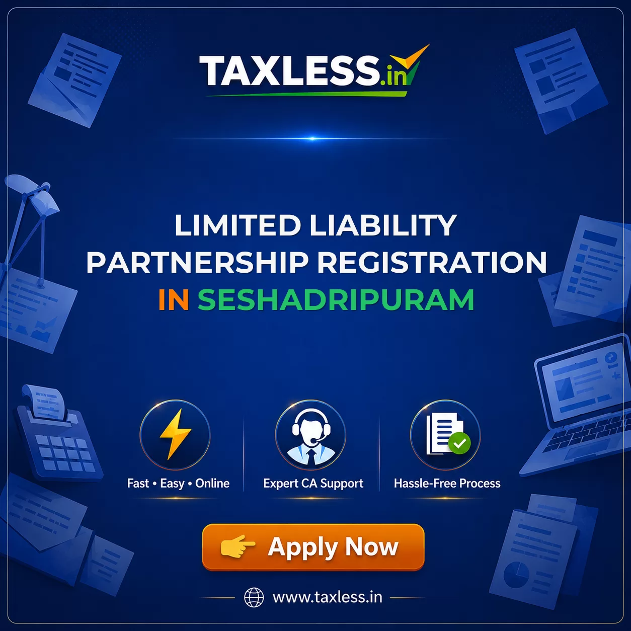 Limited Liability Partnership Registration in Seshadripuram