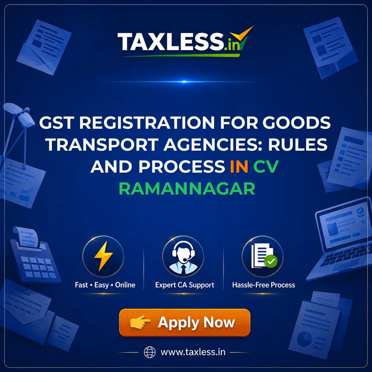 GST Registration for Goods Transport Agencies: Rules and Process in Cv Ramannagar
