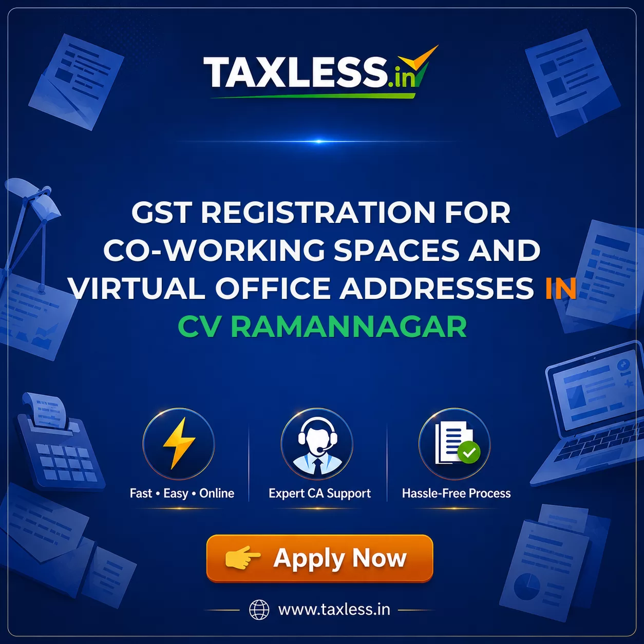 GST Registration for Co-working Spaces and Virtual Office Addresses in Cv Ramannagar