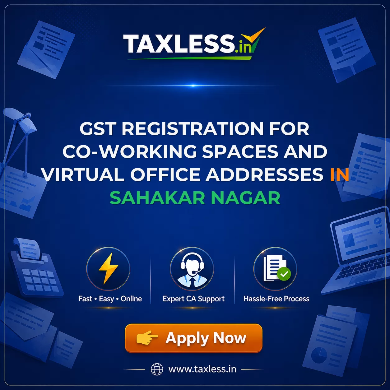 GST Registration for Co-working Spaces and Virtual Office Addresses in Sahakar Nagar