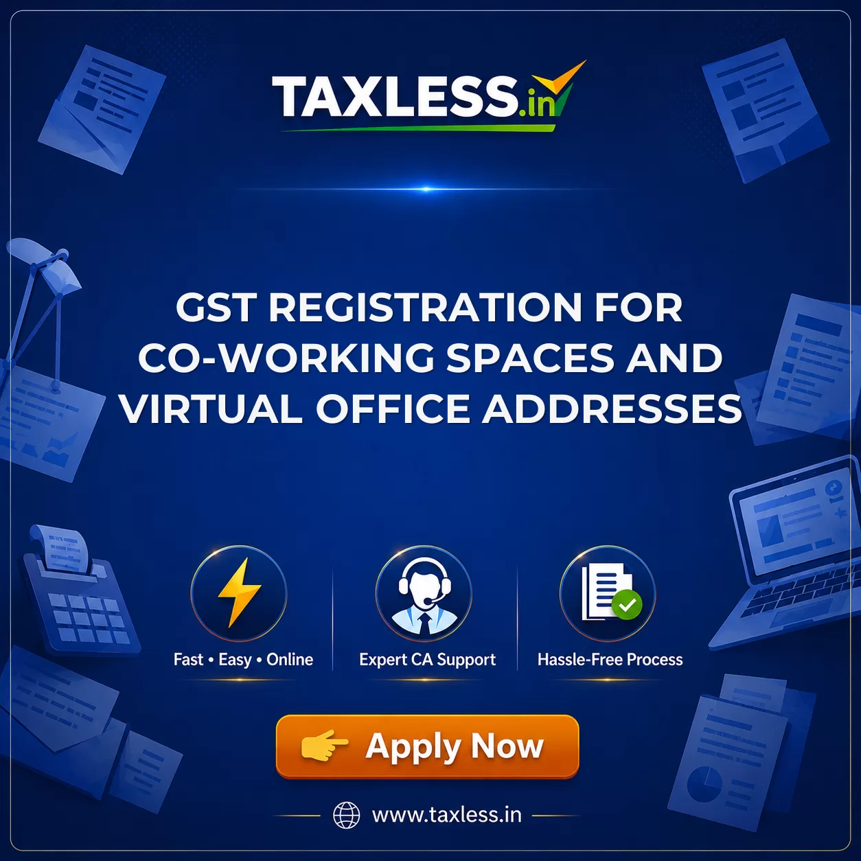 GST Registration for Co-working Spaces and Virtual Office Addresses