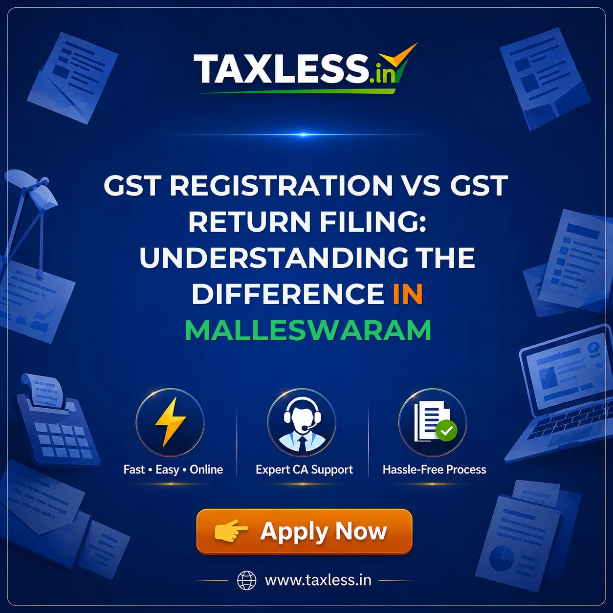 GST Registration vs GST Return Filing: Understanding the Difference in Malleswaram