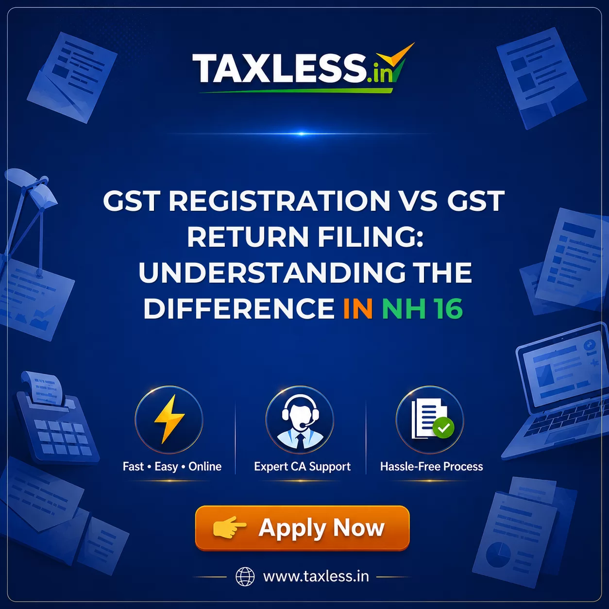 GST Registration vs GST Return Filing: Understanding the Difference in Nh 16