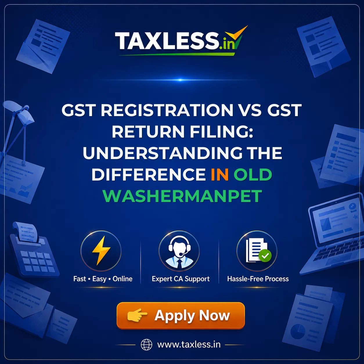 GST Registration vs GST Return Filing: Understanding the Difference in Old Washermanpet