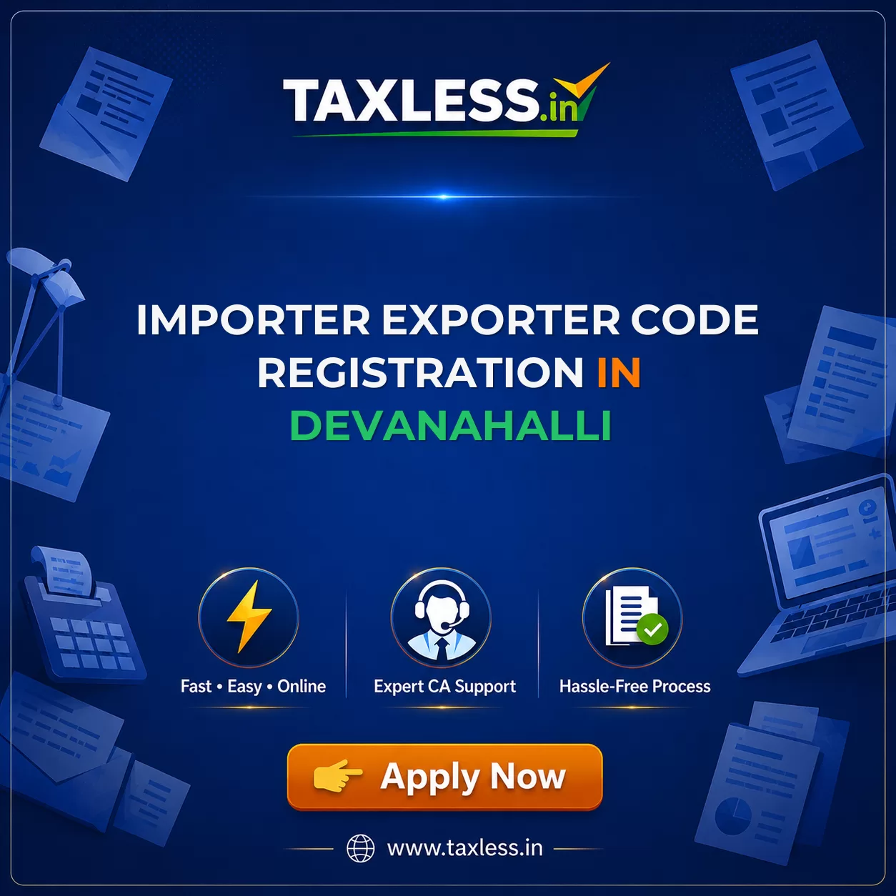 Importer Exporter Code Registration in Devanahalli