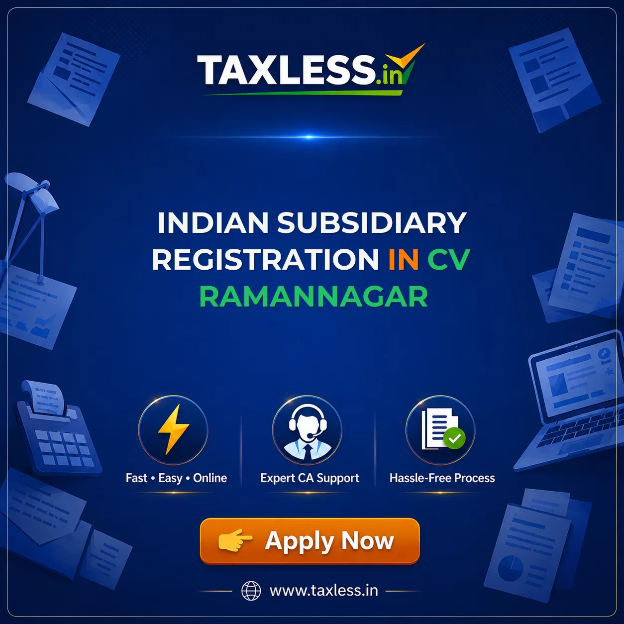 Indian Subsidiary Registration in Cv Ramannagar